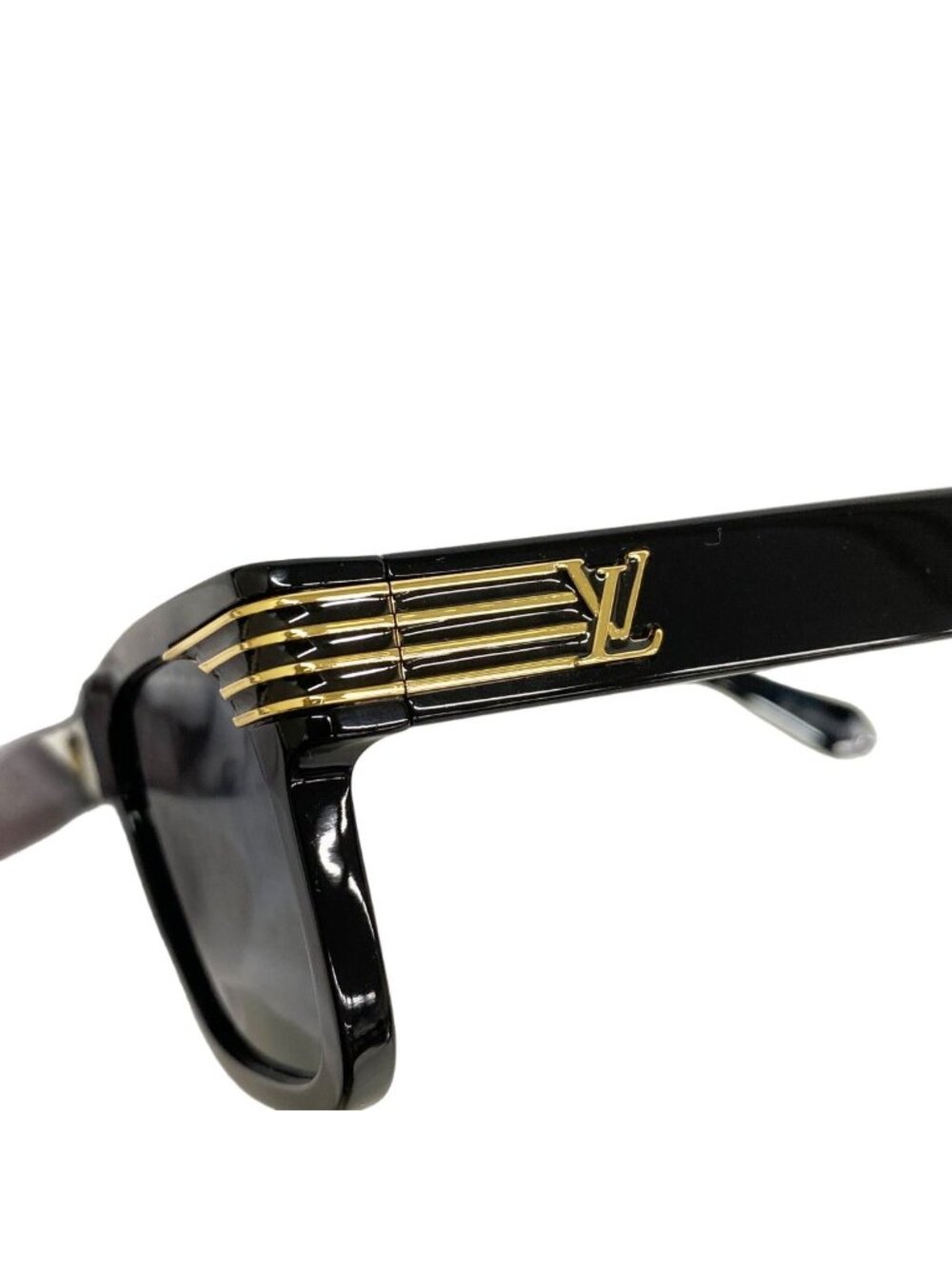 Louis Vuitton Sunglasses LV Slide Square Black Eyewear - Picture 2 of 9
